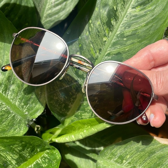 Oliver Peoples round sunglasses vintage glass Hassett 52 21 145